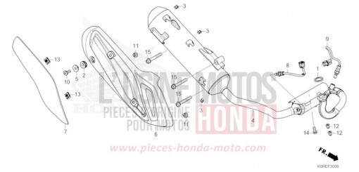 EXHAUST MUFFLER SH125ADT de 2026